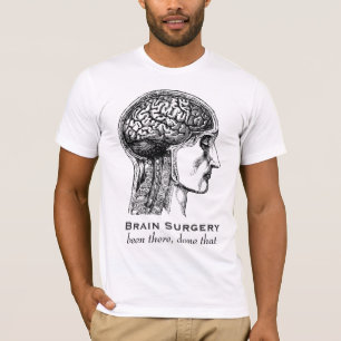 Brain Surgery Neurologists Antique Medical Drawing T-Shirt