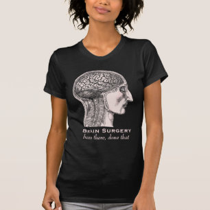 Brain Surgery Survivor Antique Medical Engraving T-Shirt