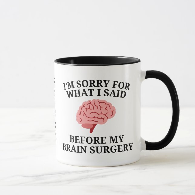 Brain surgery survivor mug (Right)