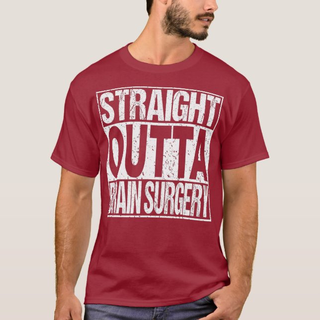 BRAIN SURGERY TShirt Funny Survivor Post Tumour (Front)