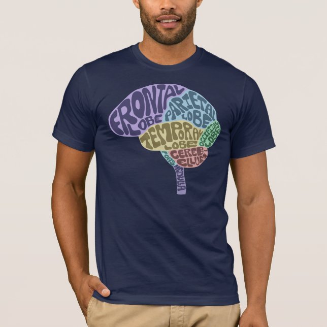 Brain T-Shirt (Dark) (Front)