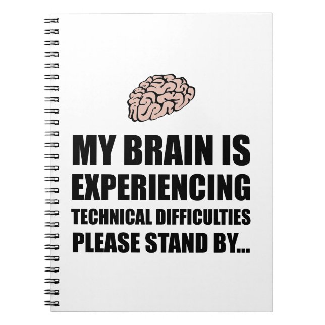 Brain Technical Difficulties Notebook (Front)