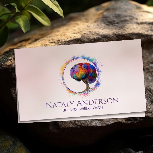 Brain Tree of life - Colourful Foliage Business Card (Creator Uploaded)