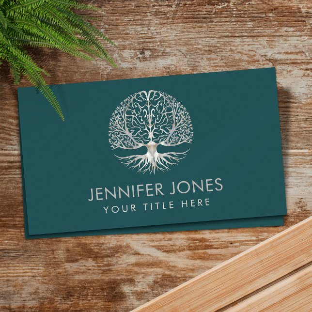 Brain Tree of life - Mother of pearl Business Card (Creator Uploaded)