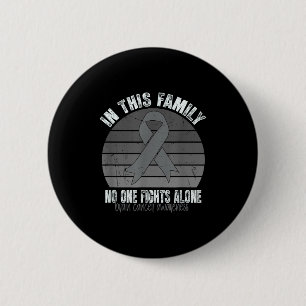 Brain Tumor Awareness Retro Vintage Brain Cancer A 6 Cm Round Badge