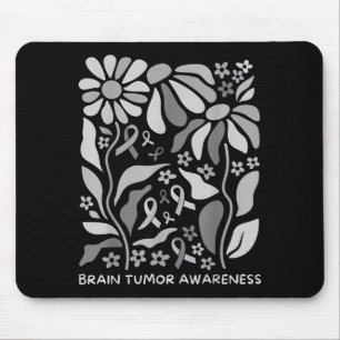 Brain tumor awareness wear gray in may strong mouse pad