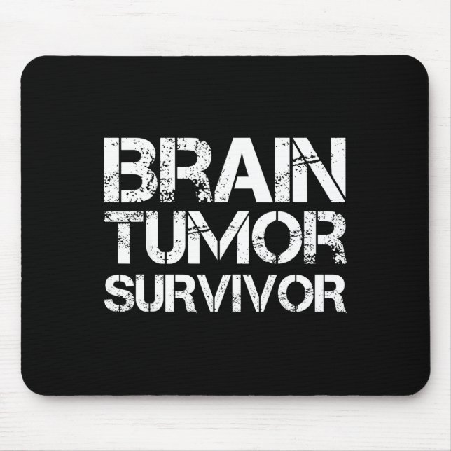 Brain Tumor Survivor For Brain Cancer Awareness Da Mouse Pad (Front)