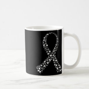 Brain Tumour Awareness Brain Cancer Grey Ribbon Me Coffee Mug