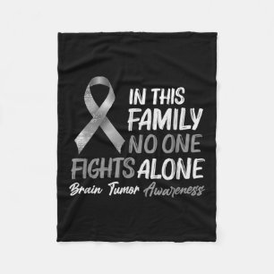 Brain Tumour Awareness - Brain Cancer Support  Fleece Blanket
