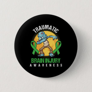 Brain Tumour Awareness Brain Surgery Gift Traumati 6 Cm Round Badge