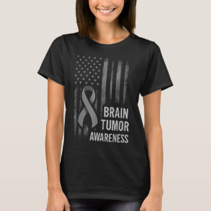 Brain Tumour Awareness Go Grey In May Brain Cancer T-Shirt