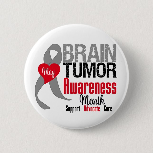 Brain Tumour Awareness Month 6 Cm Round Badge (Front)