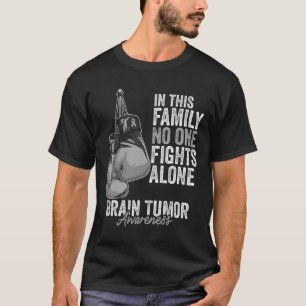Brain Tumour Awareness Month Boxing Gloves Grey Ca T-Shirt