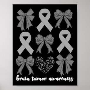 Brain Tumour Awareness Month Go Grey In May Women Poster