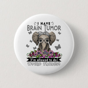 Brain Tumour Awareness Month Ribbon Gifts 6 Cm Round Badge