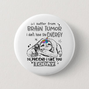 Brain Tumour Awareness Month Ribbon Gifts 6 Cm Round Badge