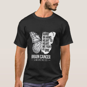 Brain Tumour Awareness Month We Fight As One Grey T-Shirt