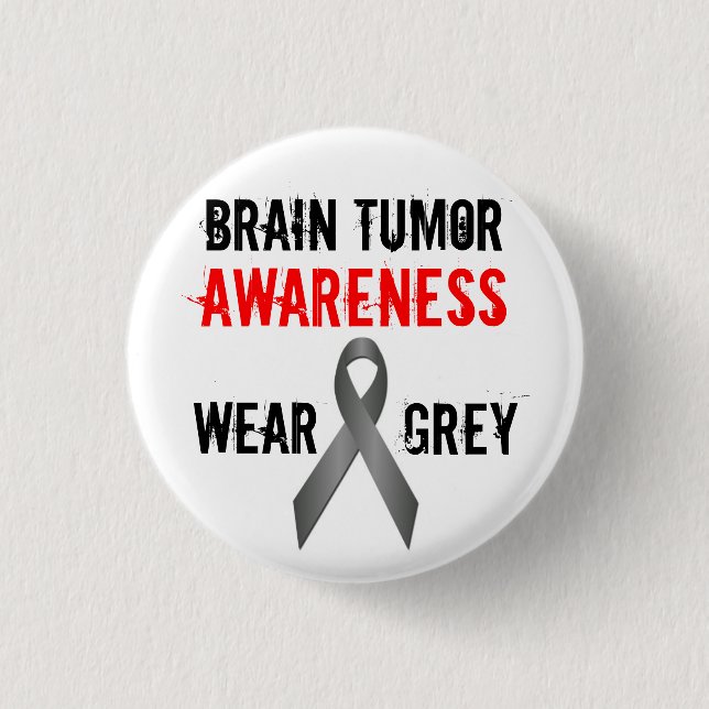 brain tumour awareness pin (Front)