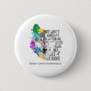 Brain Tumour Awareness Ribbon Support Gifts 6 Cm Round Badge