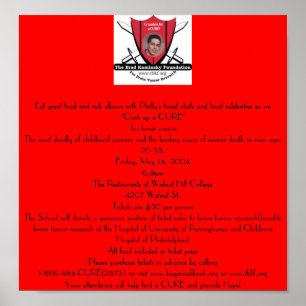 Brain Tumour Benefit Poster