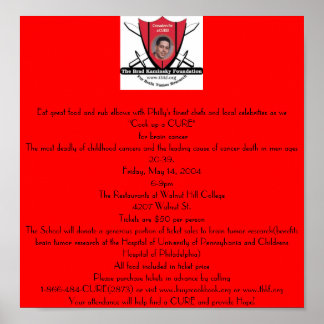 Brain Tumour Benefit Poster