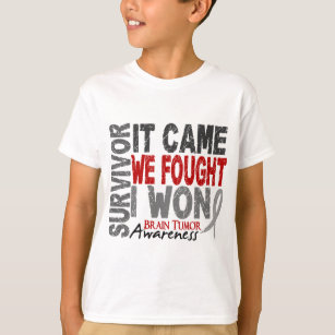 Brain Tumour Survivor It Came We Fought I Won T-Shirt