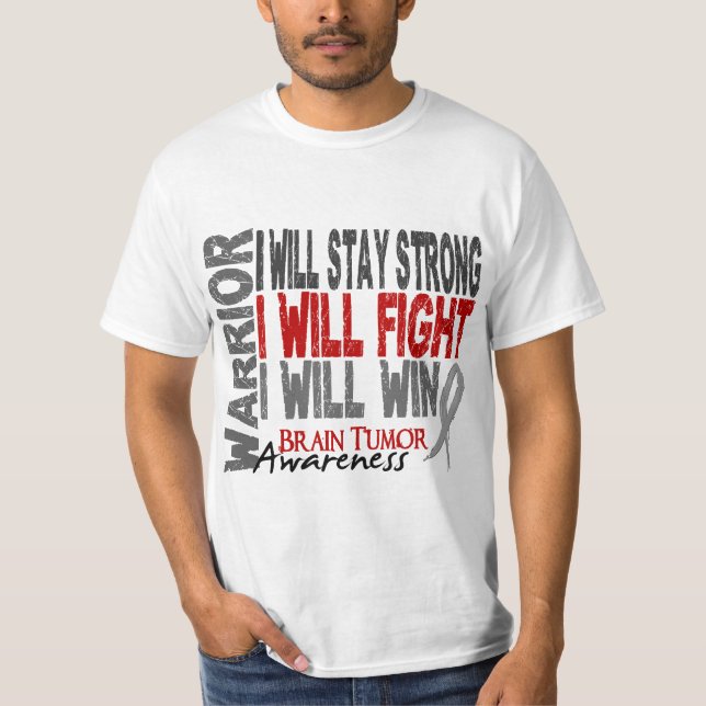 Brain Tumour Warrior T-Shirt (Front)