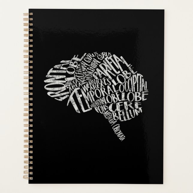 Brain Typography RN Neuroscience Planner (Front)