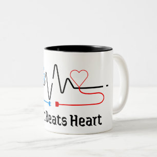 Brain vs Heart Minimalist Mug 
