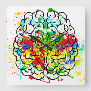Brain Wall Clock