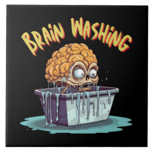 Brain Washing Ceramic Tile