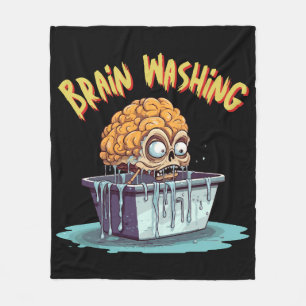 Brain Washing Fleece Blanket
