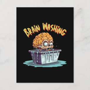 Brain Washing Postcard