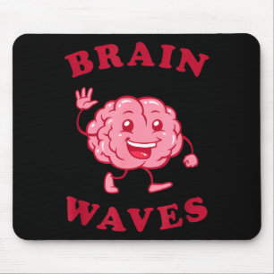 Brain waves - funny science biology mouse pad