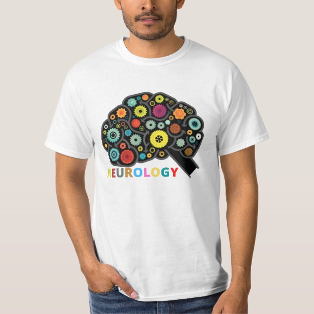 BRAIN WITH NEUROLOGY T-Shirt (Front)