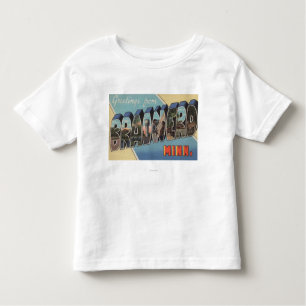 Brainerd, Minnesota - Large Letter Scenes Toddler T-Shirt