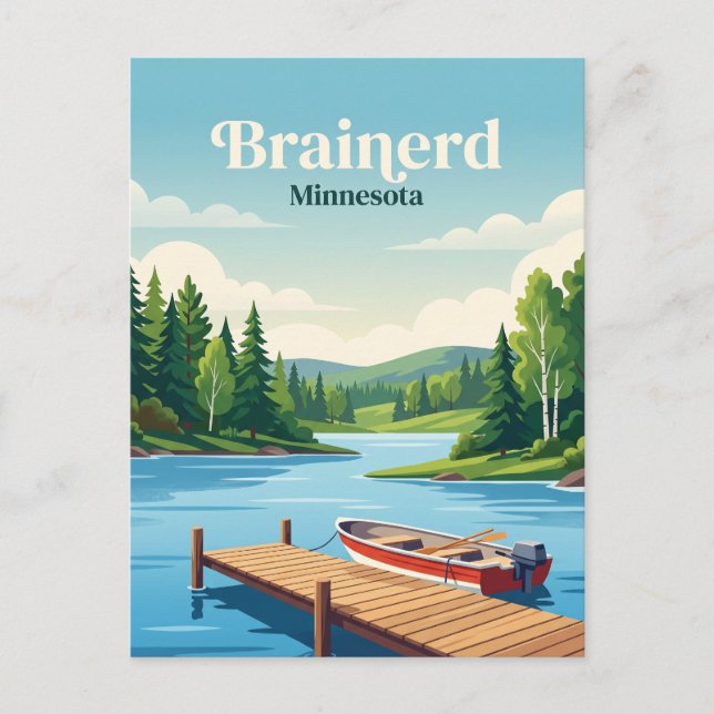 Brainerd, Minnesota Postcard (Front)