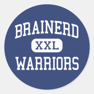Brainerd - Warriors - High - Brainerd Minnesota Classic Round Sticker