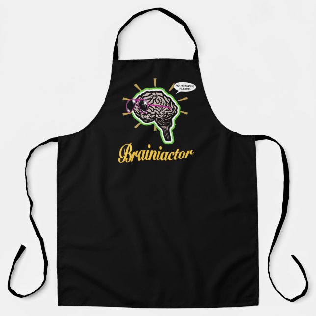 Brainiactor Black BG Apron (Front)