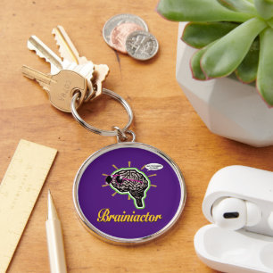 Brainiactor Purple BG Key Ring