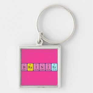 Brainier periodic table name keyring