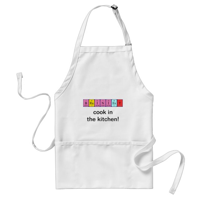 Brainiest periodic table name apron (Front)