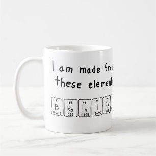 Brainiest periodic table name mug