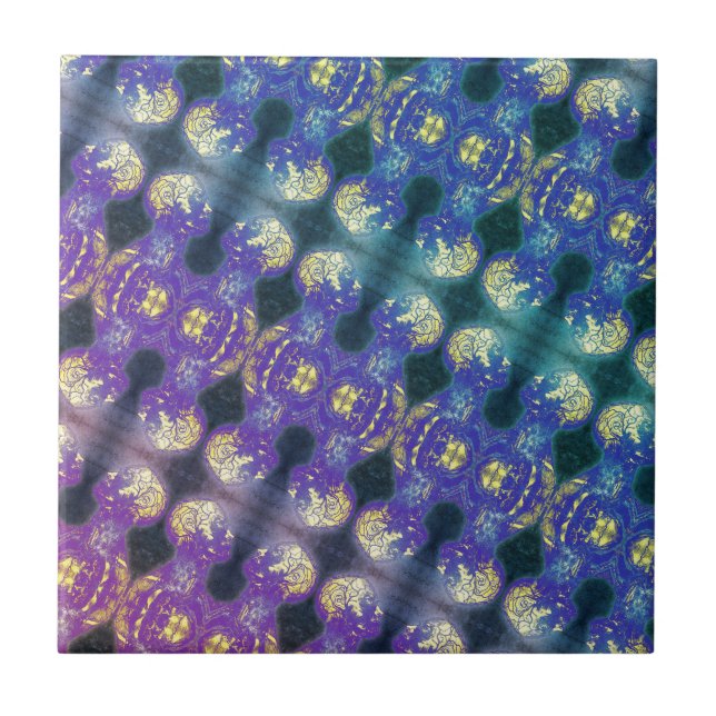 Brainman Pattern Ceramic Tile (Front)