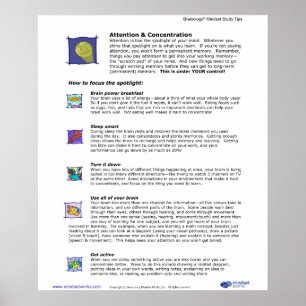 Brainology® Poster 3: Attention and Concentration