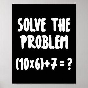 Brainrot 67 Meme 6-7 Funny Math Teacher  Poster