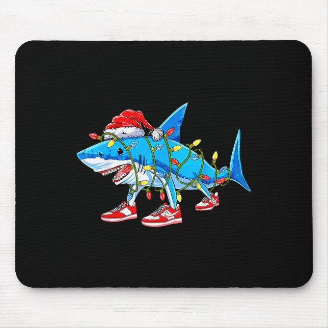 Brainrot Christmas Slang Gen Z Gen Alpha Meme Shar Mouse Pad (Front)