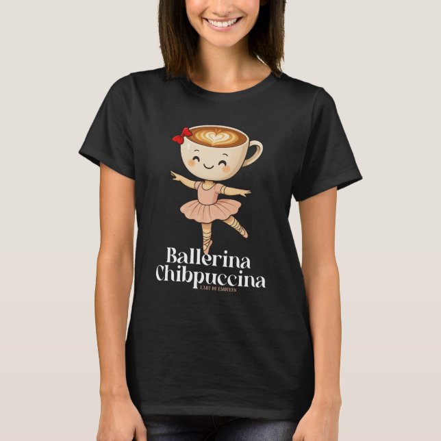 Brainrot POP Ballerina Chibpuccina T-Shirt (Front)