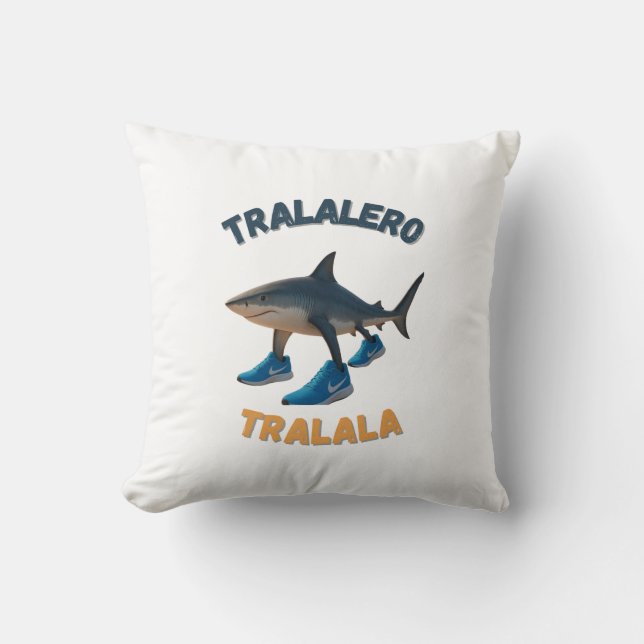 BrainRots TralaleroTralala |The Three-Legged Shark Cushion (Front)