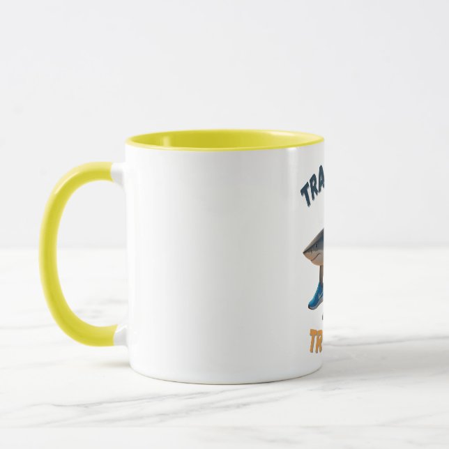 BrainRots TralaleroTralala- The Three-Legged Shark Mug (Left)